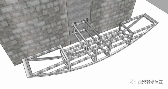 悬空书桌不占地美观,怎么固定?