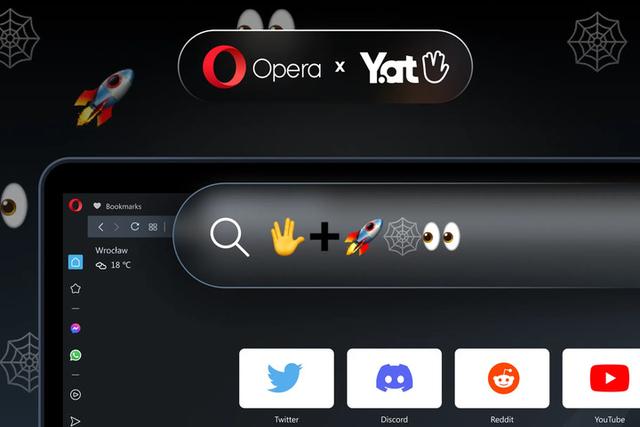 |Opera 支持用 Emoji 表情访问网站，除了好玩还有什么用？