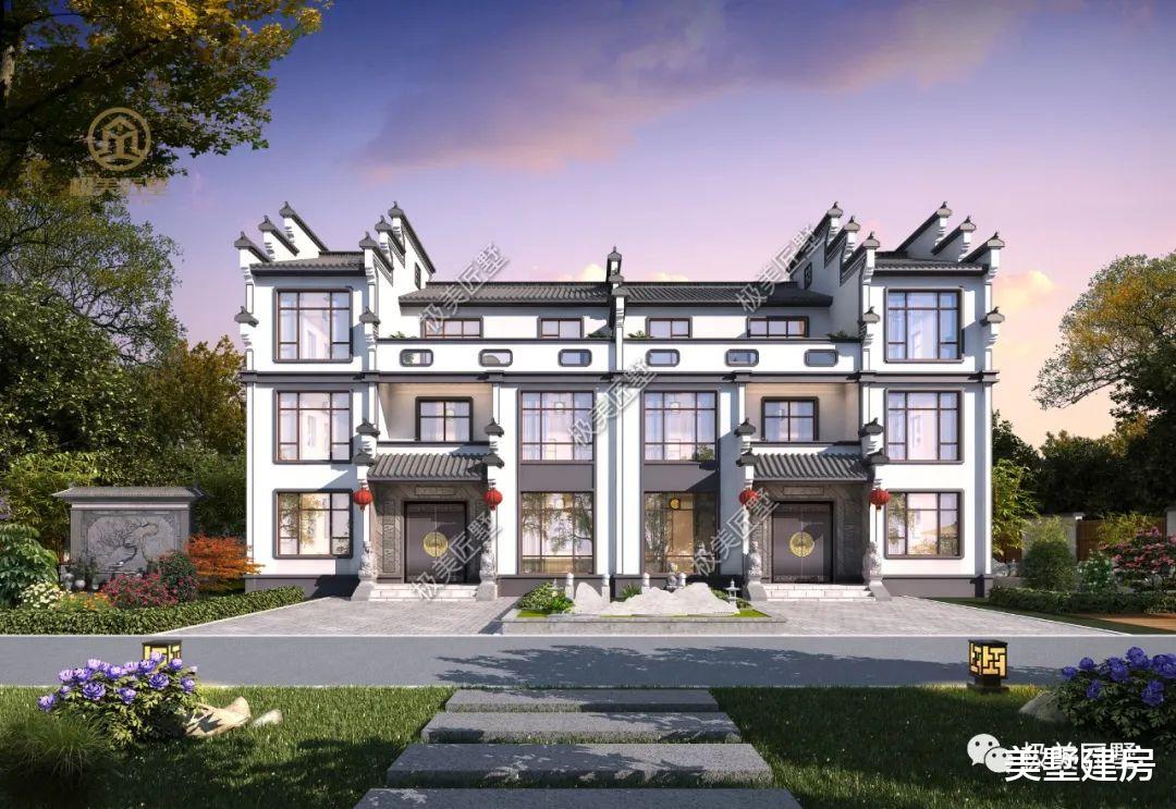 江南烟雨,山水墨染,此双拼新式徽派,携兄台共赏