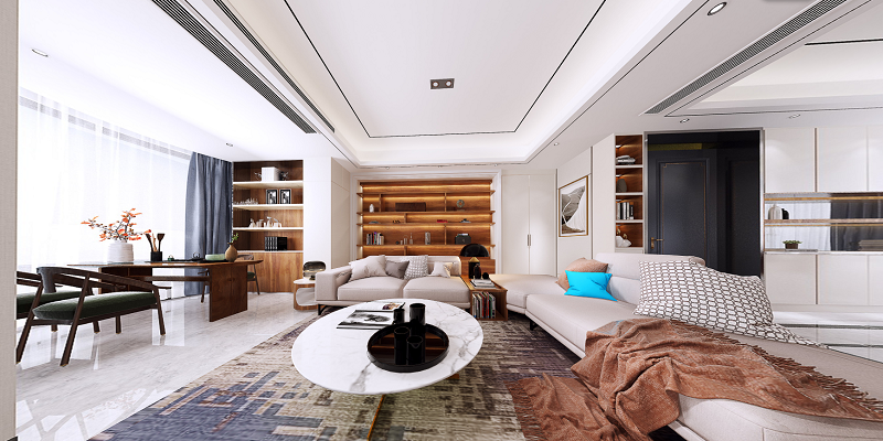 350平现代风五居室储物时尚两不误,拥有属于自己的一片天空