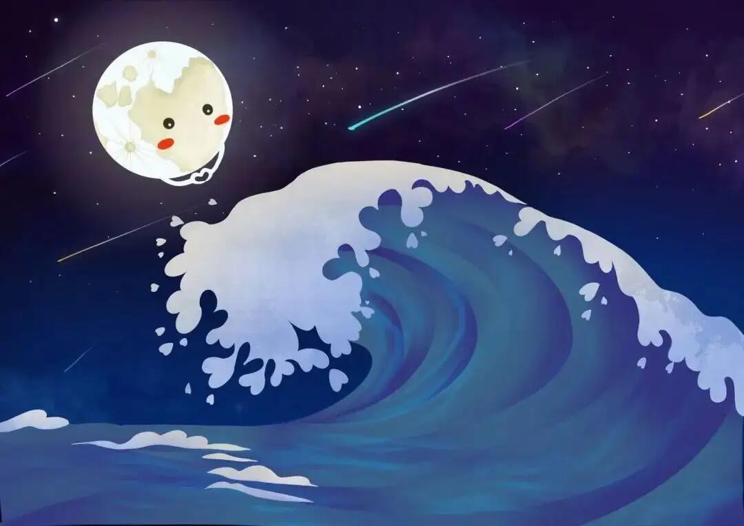大海退潮了以后,海水到哪里去了?