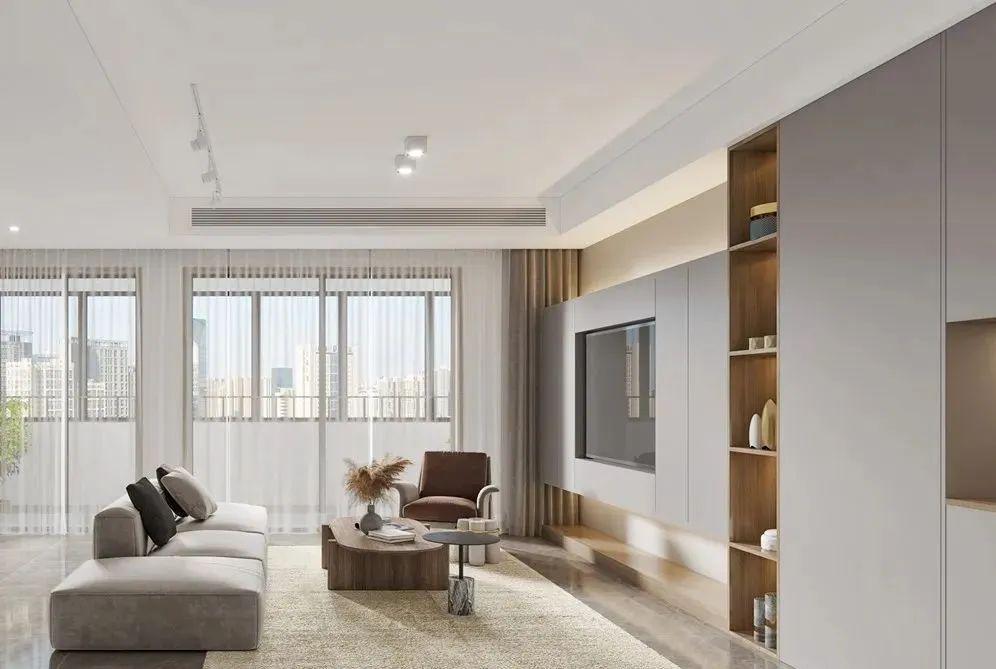 电视墙造型做得好,客厅颜值蹭蹭涨,推荐4种款式,个个简洁大气