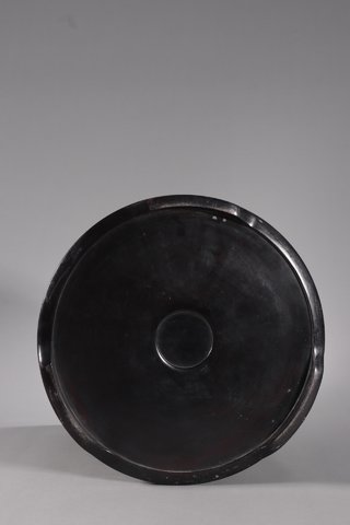 小叶紫檀|清代-小叶紫檀祥龙戏珠大画筒