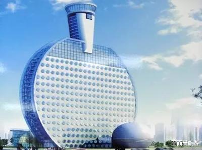 浙江省|淮南一奇葩建筑，外形是一个竖着的乒乓球拍，众多游客到此打卡