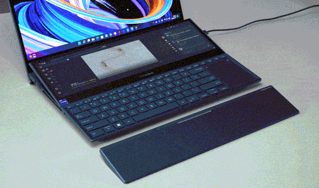 键盘上方带有副屏的华硕灵耀X双屏Pro，双屏本是否更实用？