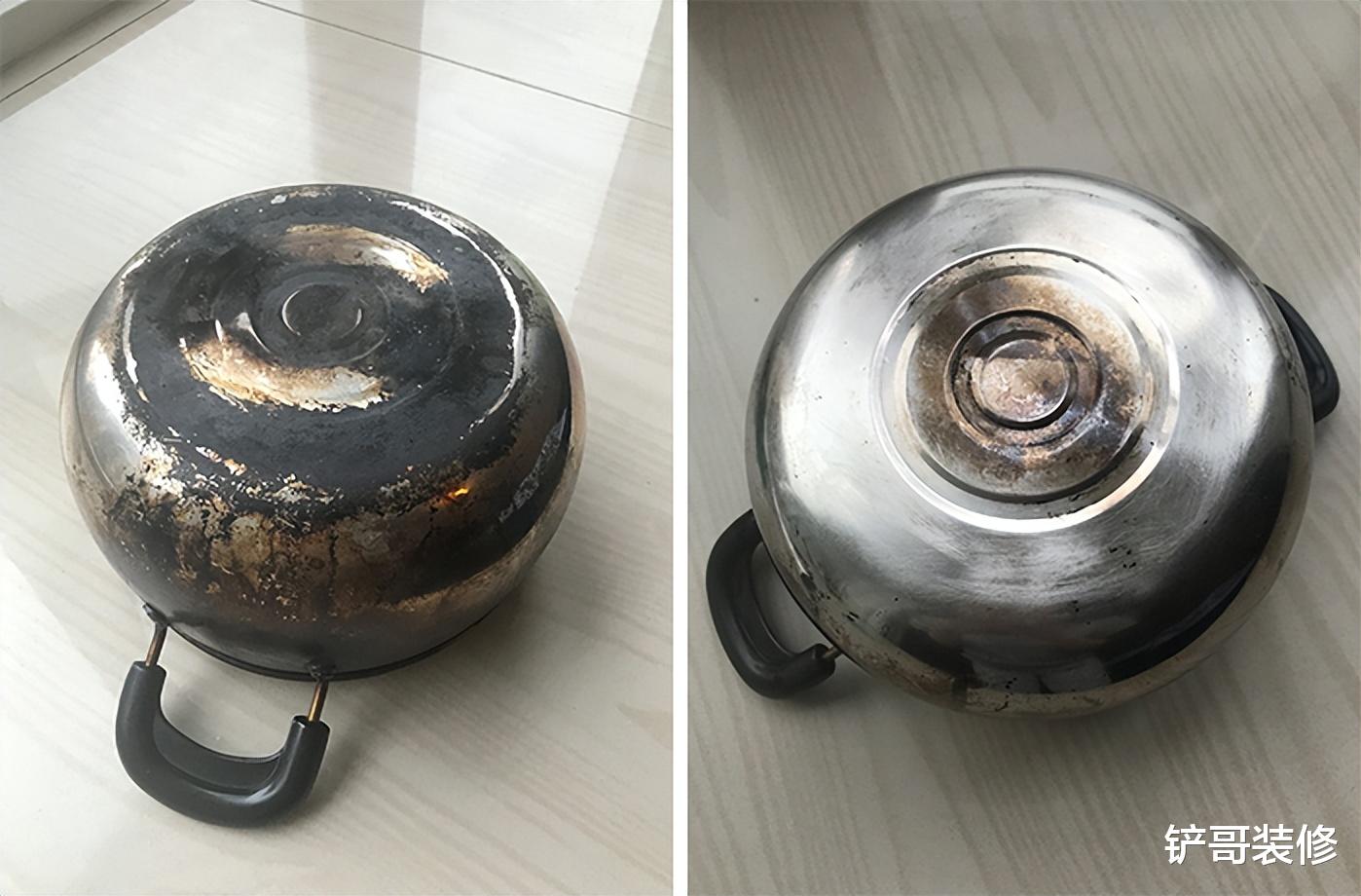 不锈钢锅烧焦了,发黄发黑擦不掉?学会老保洁的妙招,旧锅变新锅