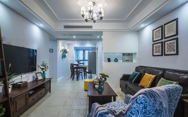 131平美式大三房,一进门就被玄关柜给迷住了,全屋打柜子太实用