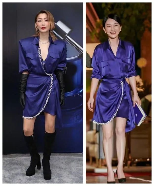 郑秀文|郑秀文周迅撞衫同款裙风格大不同,一个优雅一个前卫,各有各的美