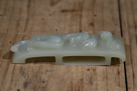 翡翠|舊藏和田玉“螭虎剑璏”