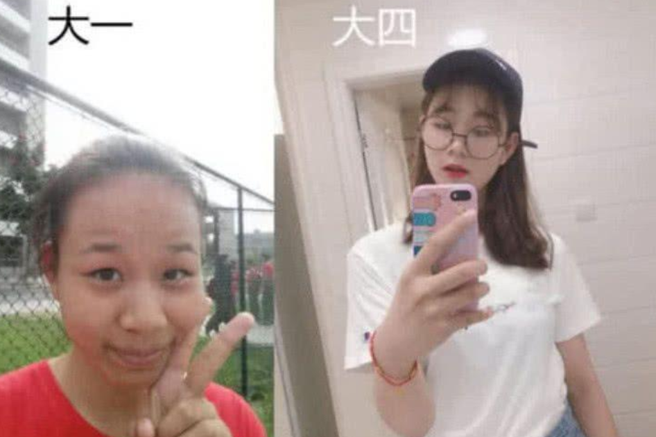 教师|大学四年对比照，大部分学生越发惊艳，医学生却秃成“地中海”