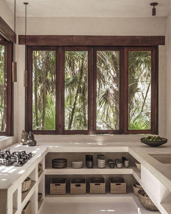 厨房1个柜子都不要,砖砌壁龛多出几平米的收纳空间,中看不中用