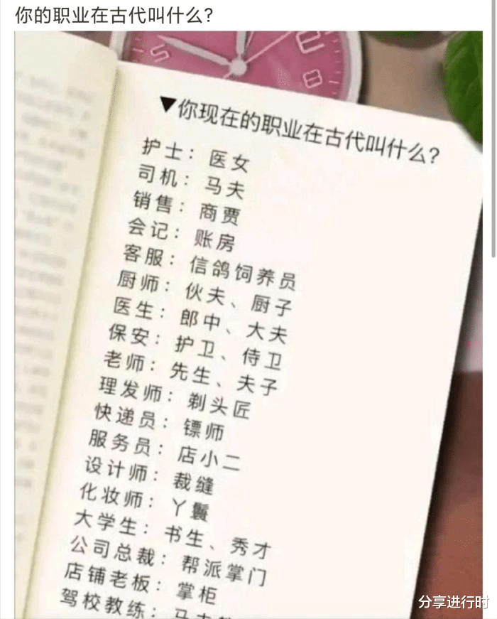 职业教育|“你现在的职业在古代叫什么？”评论区都是人才啊！