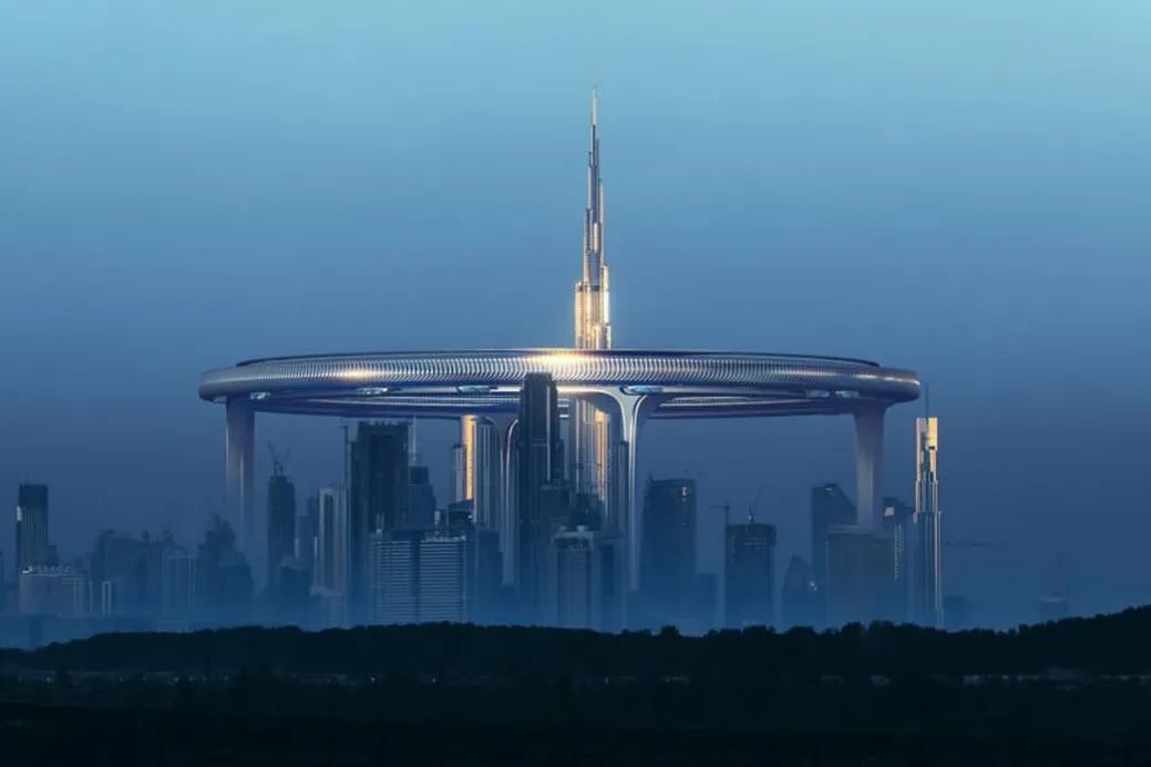 芦芽山|迪拜设想550米高巨型环形“城市”，环绕世界第一高楼