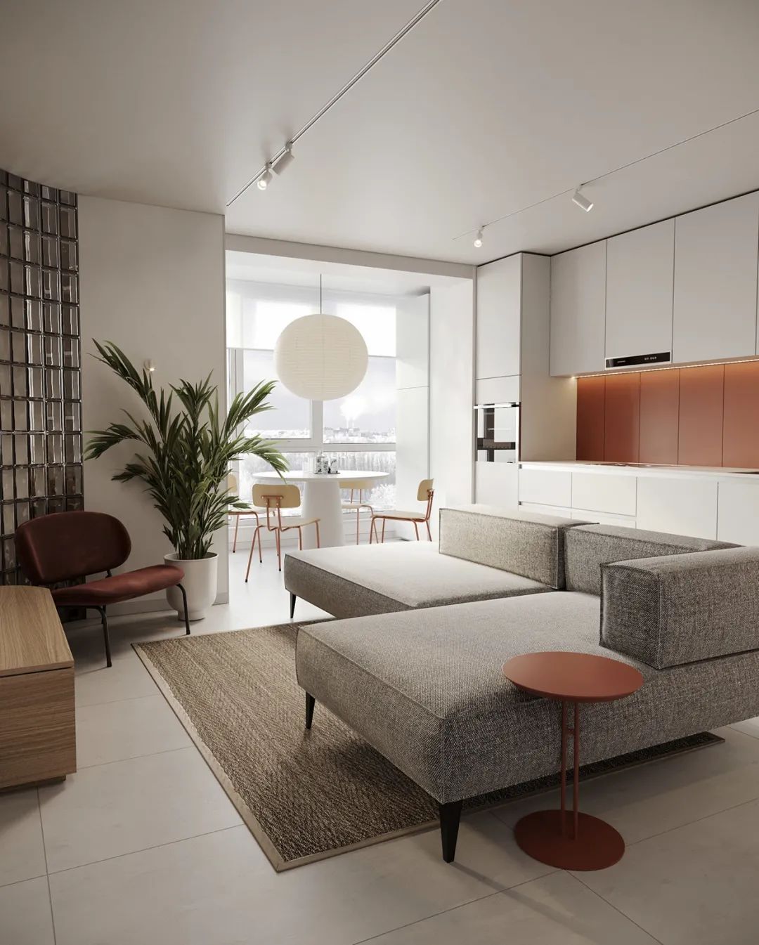 45㎡小户型装修，简单利落，一人住很舒服！