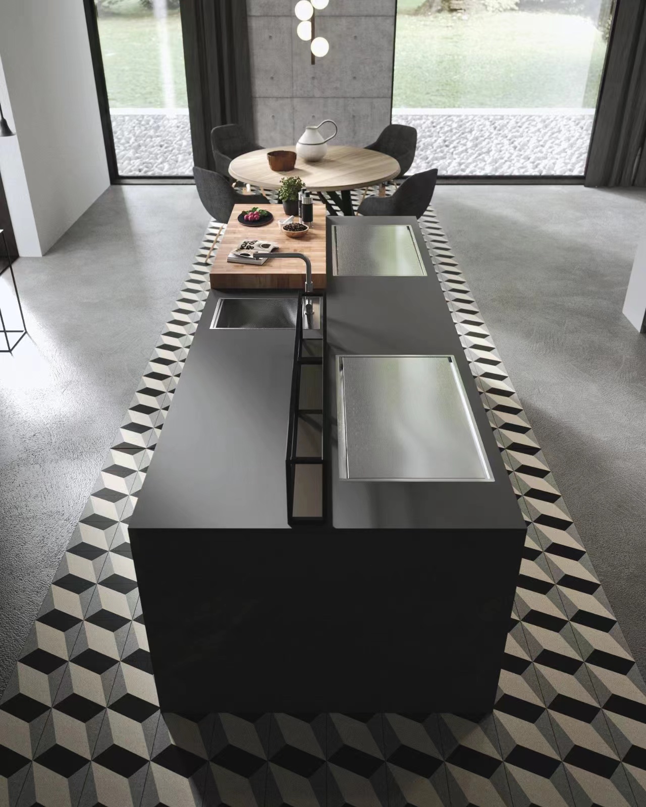 这个意式复古风格的厨房真的好好看!