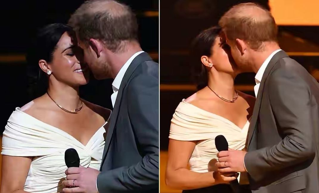 穿衣搭配|梅根两口子当众秀恩爱，穿紧身衣胖了不少，哈里沧桑变“地中海”