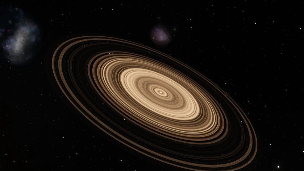 比土星光环大200倍的光环，是太阳直径的128倍，宇宙中最大的光环