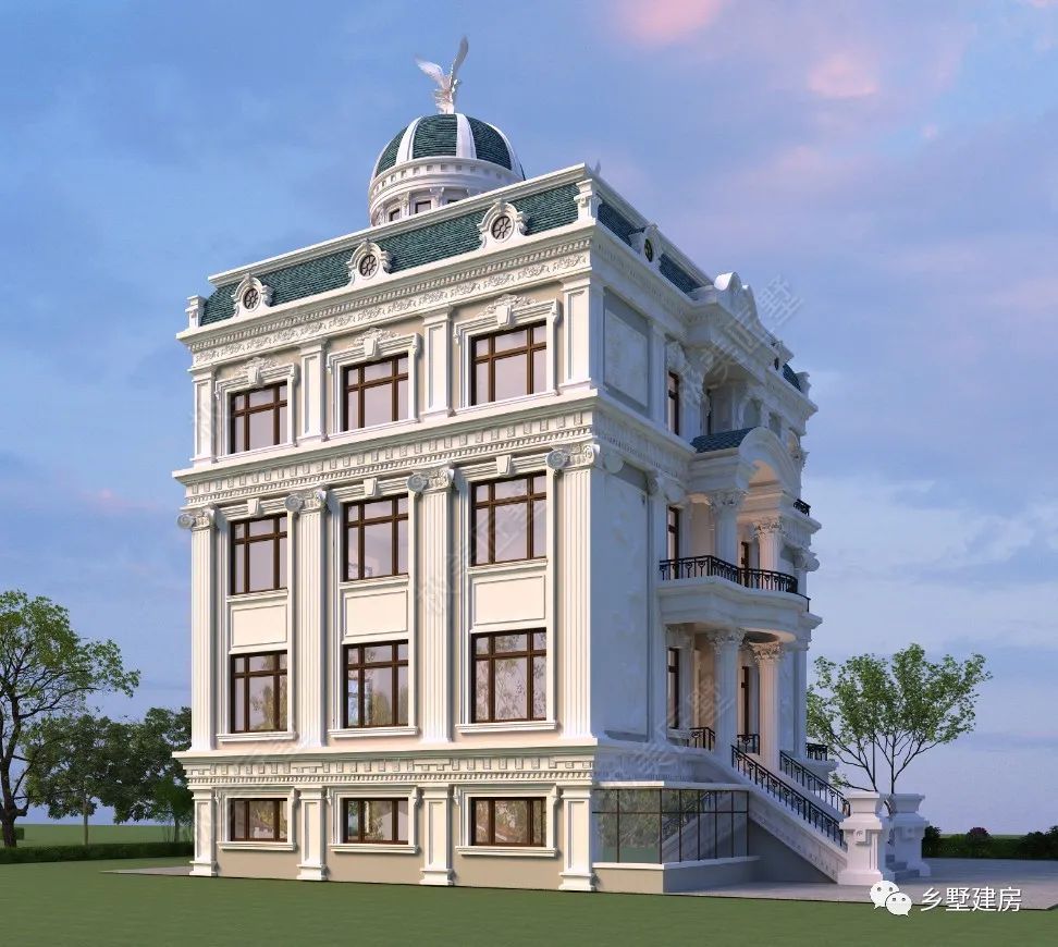 别墅|13.26X14米四层巴洛克风别墅，典雅高贵的代表