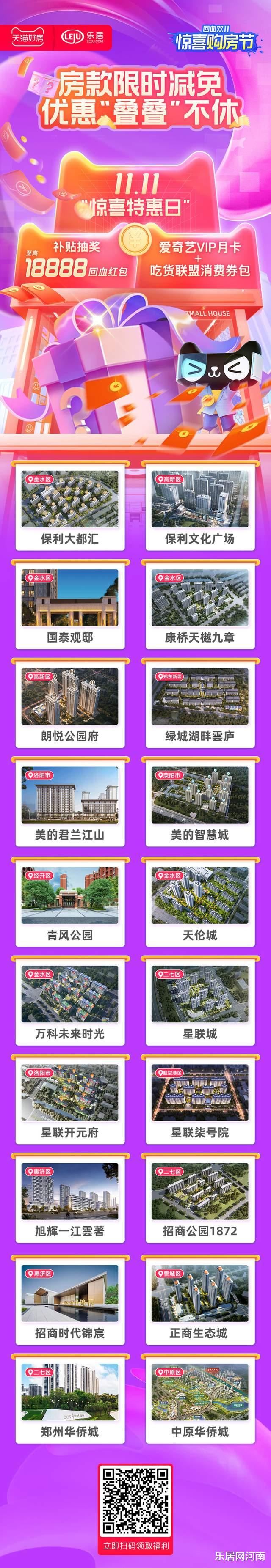 双11“惊喜特惠日”登场！河南22大热销红盘惊喜优惠等你来拿！