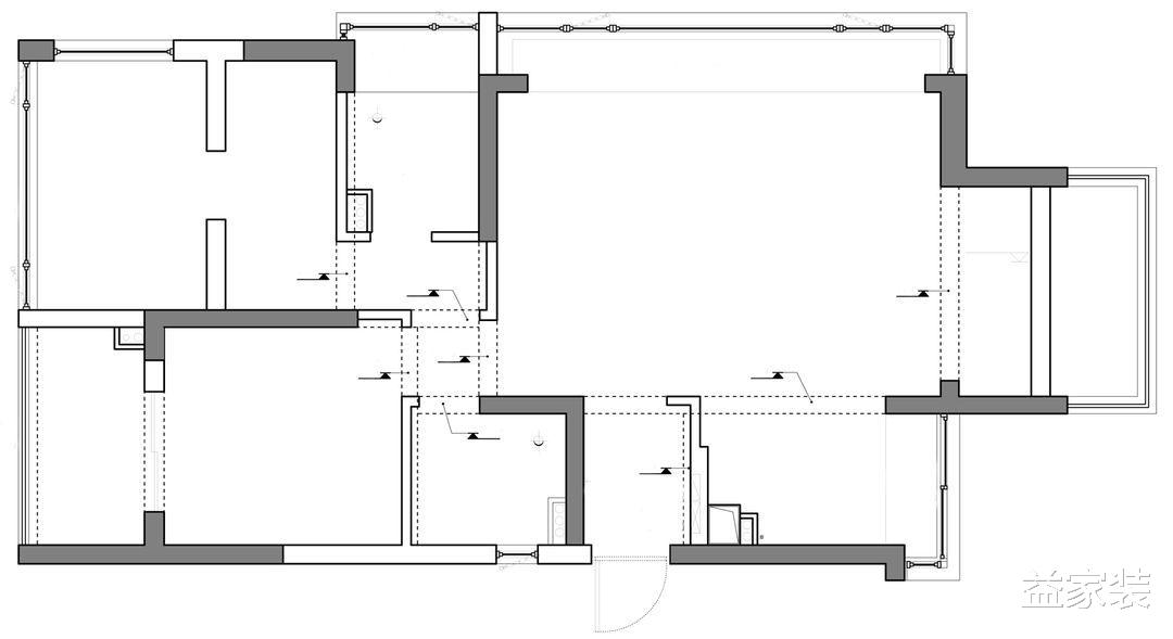 89平两居室,保证空间独立性和通透性,看着就很舒服