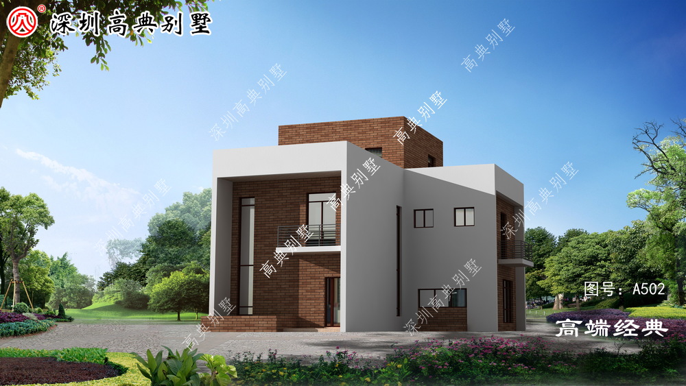 简约的现代风格,建在老家不仅独特,造价也不贵