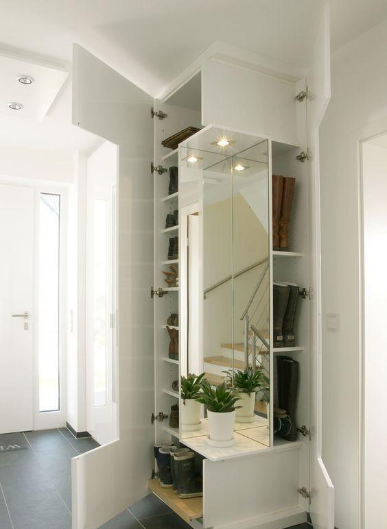 都是装玄关,做置物造景一体式设计,高颜值+实用性压根不用不挑