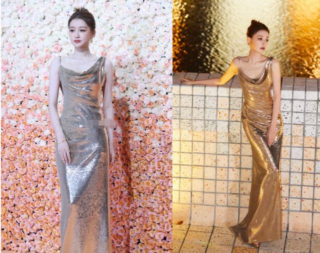 倪妮|倪妮品牌活动现场险摔倒,孙怡穿吊带玩性感