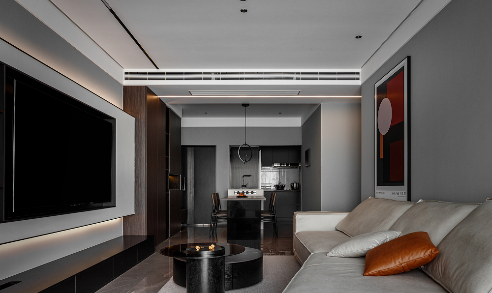 84m2花了27w:这个黑灰搭配的极致美感小家,我也想拥有!
