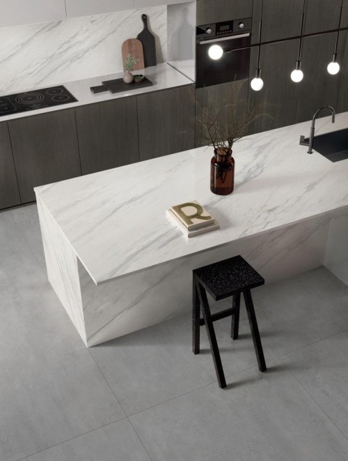 开放式厨房 | 岩板岛台就该这么设计！