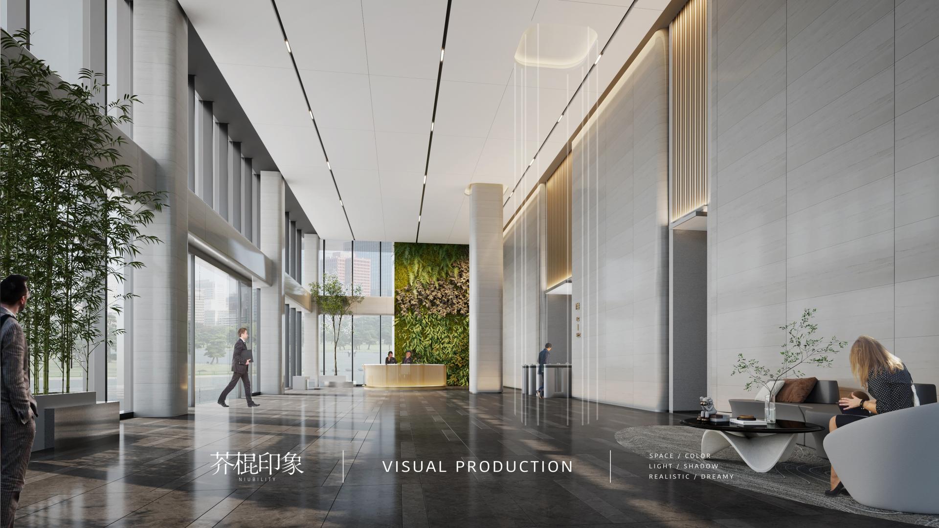 |超时代感 | 写字楼办公室前台设计案例分享