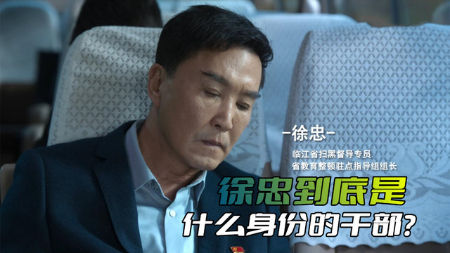 狂飙|《狂飙》徐忠到底是什么身份的干部？别看只是组长，权力可不小