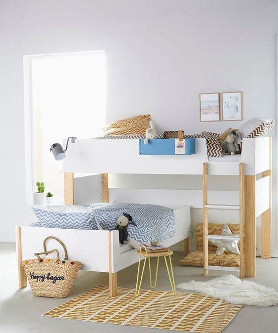 上下铺二胎家庭都不用了，下铺竖着摆一张双人床，改良版更合适