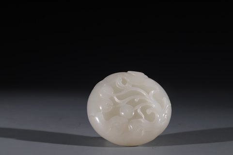 |和田玉 花鸟纹 把件