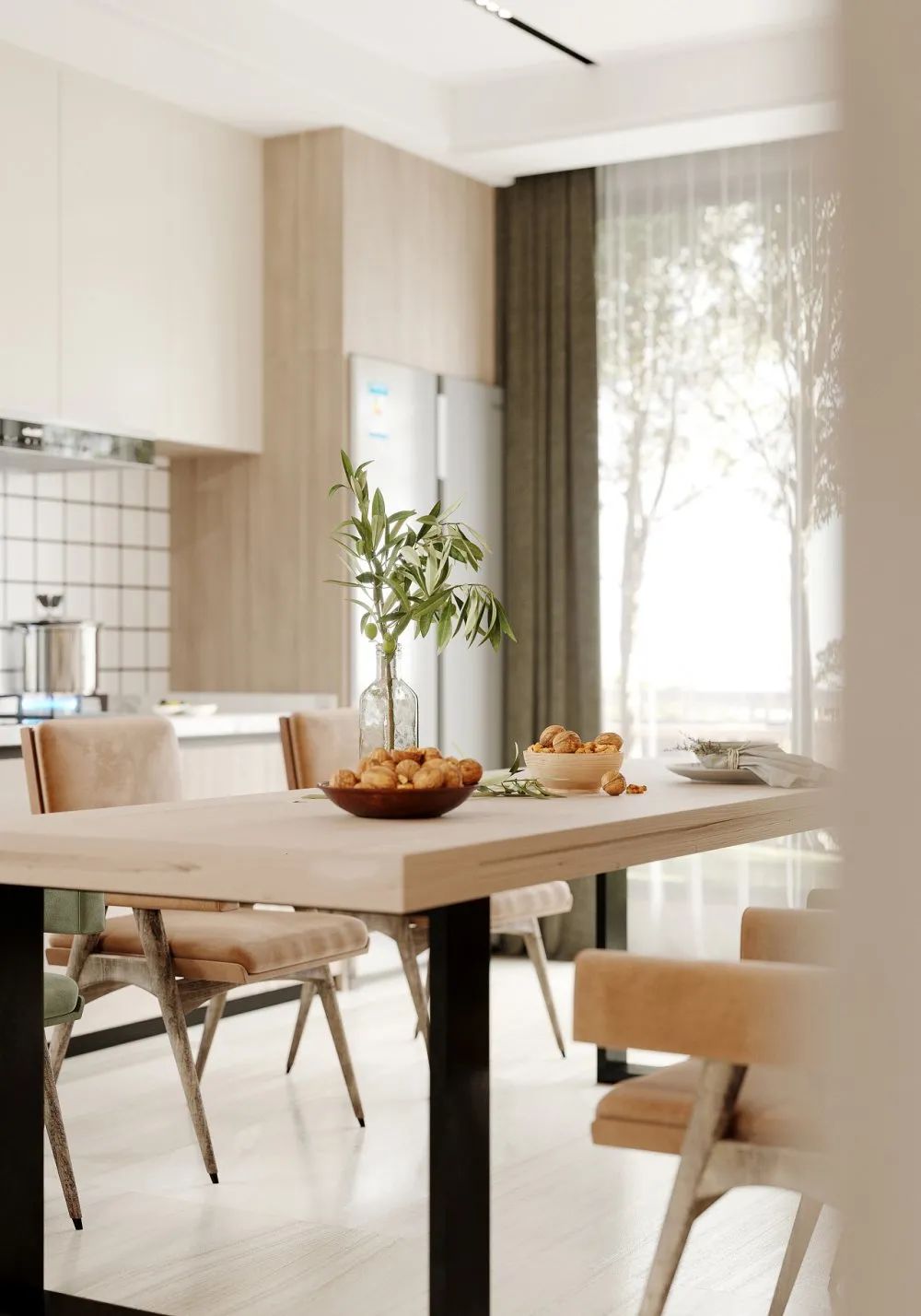 136平现代勾勒出时尚大气感,平淡的生活也要格调满满!!