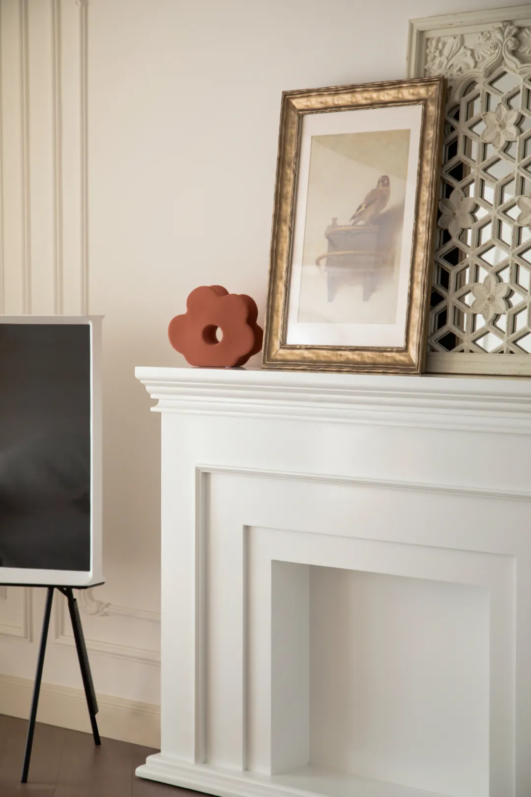 170平米超大落地窗+奶油雾感的梦幻帘，暖阳下的温柔轻法式！