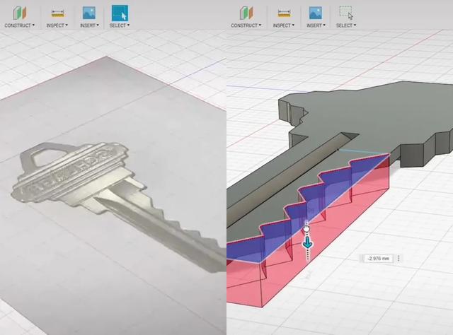 3D打印|他只用了一张钥匙的照片,就完成了建模
