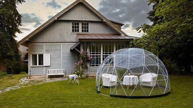 院子别再做阳光房了,费钱!如今装这种造型美,不占地,好处太多了