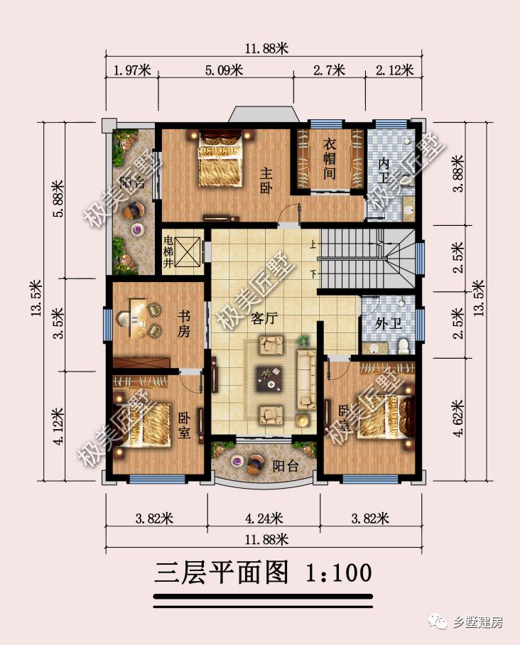 国企|三开间别墅这样建，路过门口都要多望几眼，你喜欢吗