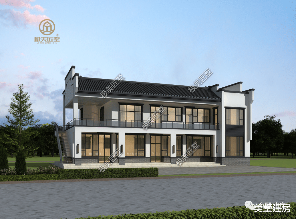 在徽州建房,首选风格自然是徽式,办公楼也不例外!