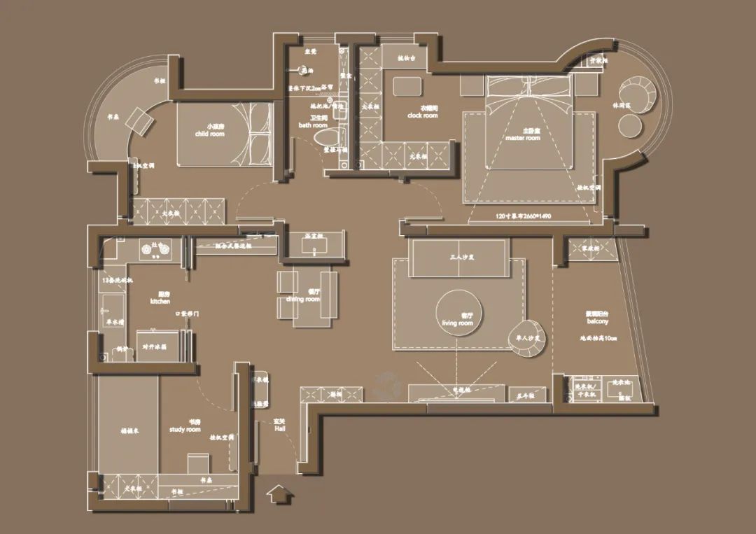 165㎡日式,全景樱桃实木造质地大宅