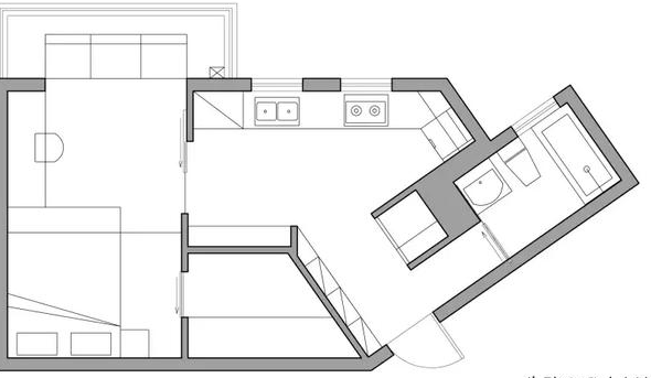 全屋用色块拼接，老公禁止刷白墙！装满只有45㎡小屋，太惊艳了