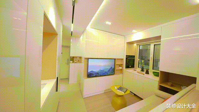 普通餐桌过时了，现在流行“餐桌+餐边柜”连体设计！