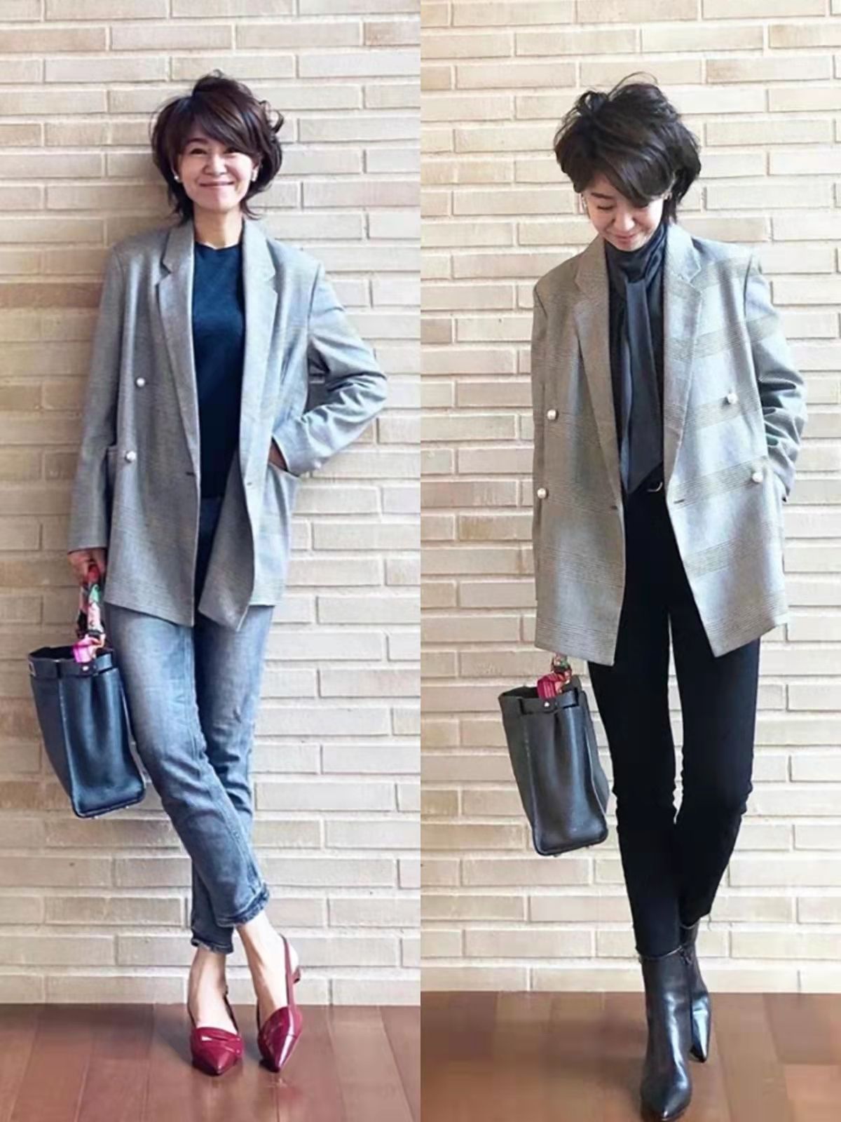 护肤品 这才是50+女人最得体的打扮,短发清爽不油腻,运用色彩减龄洋气