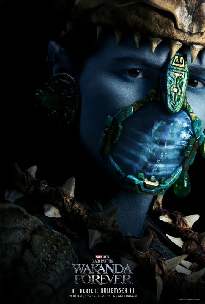 |漫威《黑豹2》发布12位角色海报，钢铁之心身穿战甲非常帅气