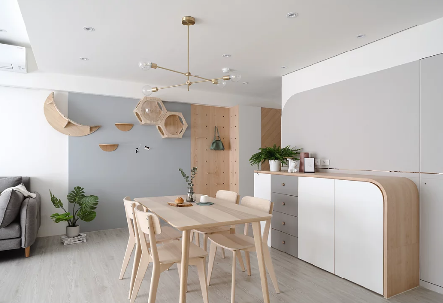 99㎡新房效果，空间简洁敞亮，朋友说比样板房还好看