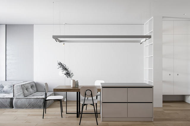 这套48㎡的小宅,不仅宽敞通透,还实现了8大功能,看着真舒服!