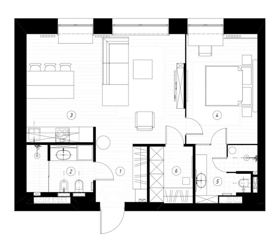 来看看这套68㎡轻奢风,豪宅都被秒成渣