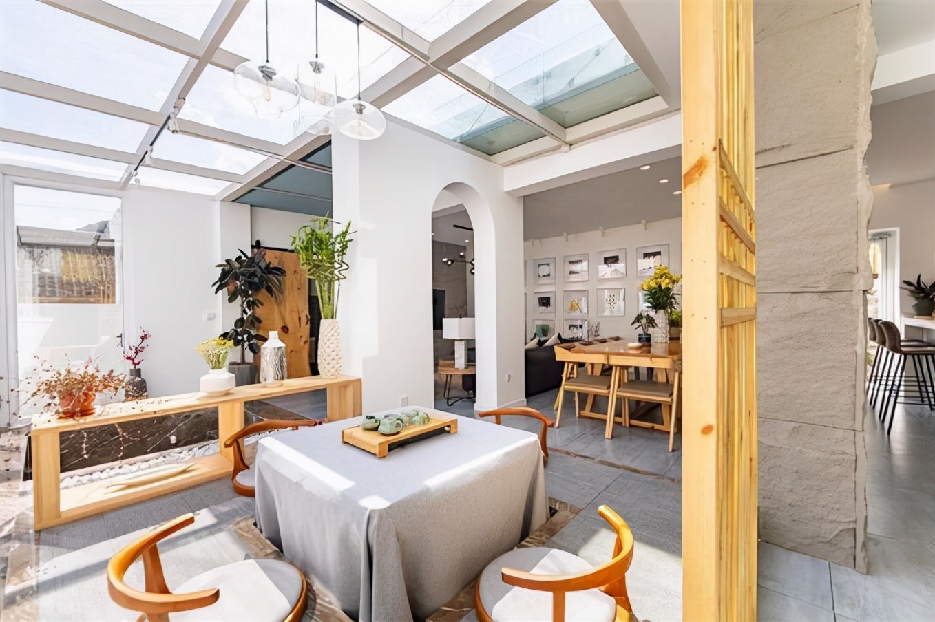 怀柔灵慧山-设计感十足的现代豪华民宿-青山秀水间的温馨之家