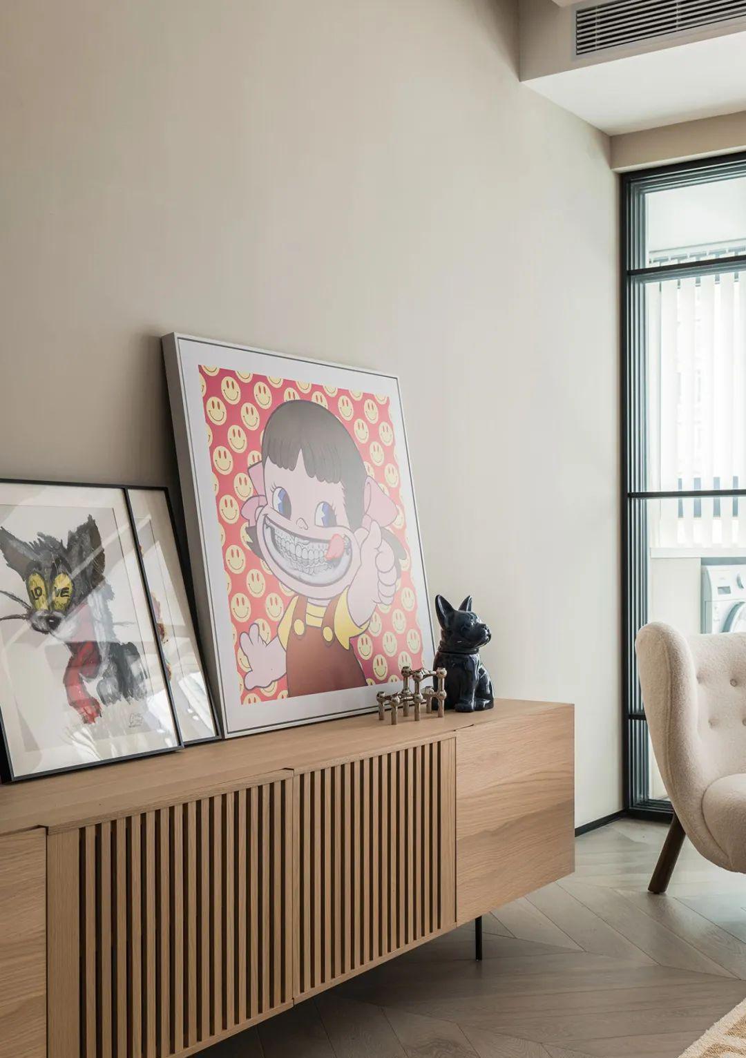 115平现代时尚混搭婚房,容下爱好的同时提供一种舒适灵活的居家