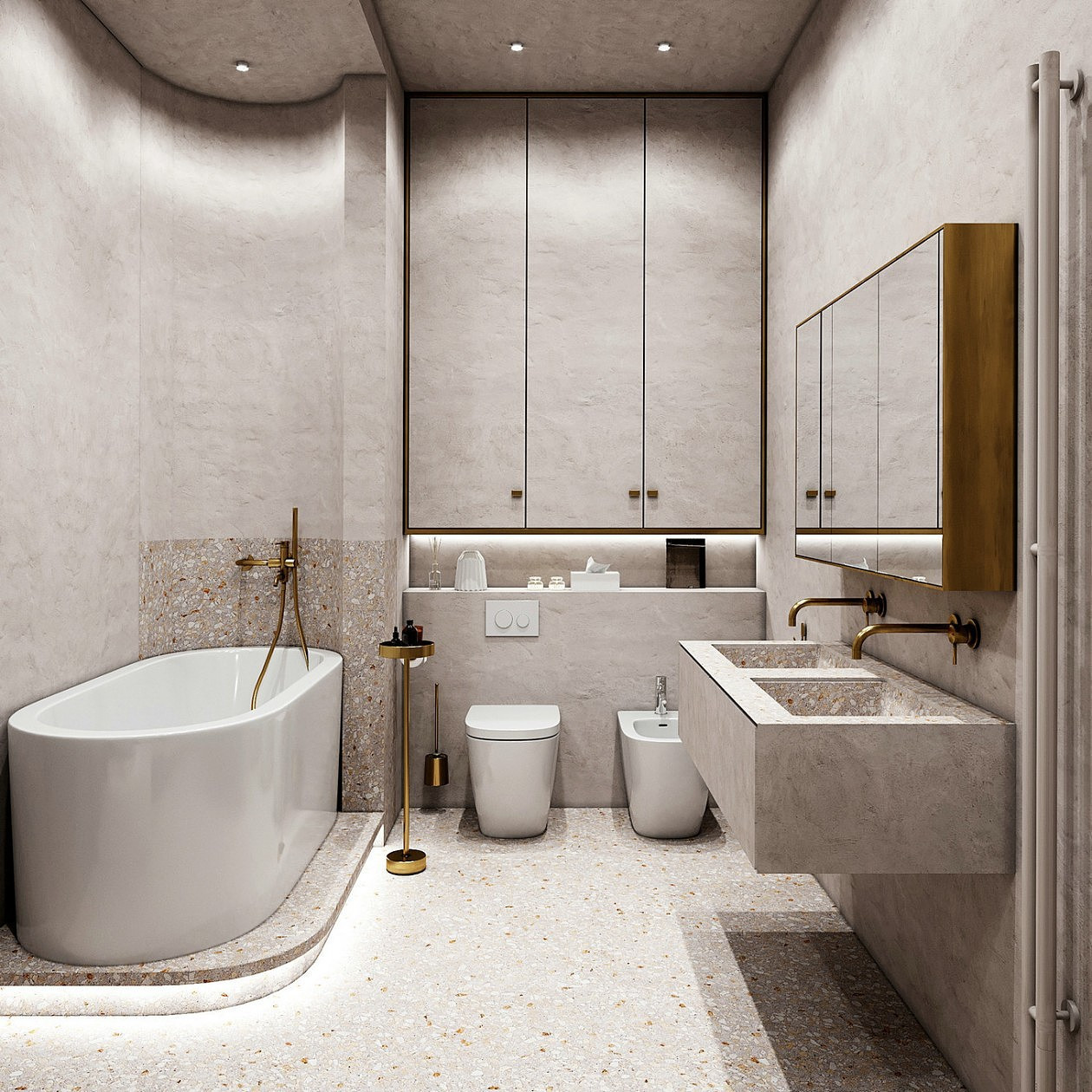 124平现代简约风四居室,一抹橘红色是整个客厅最亮眼的地方